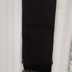 VINTAGE BLACK VELVET SCARF / WRAP